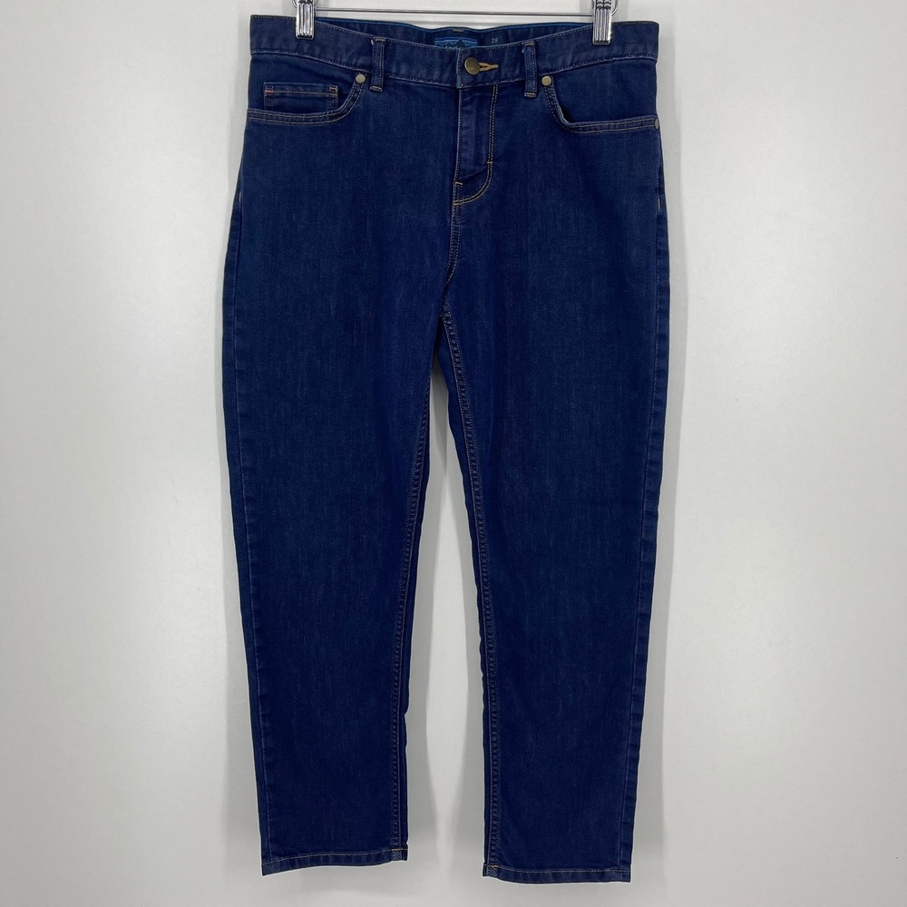Patagonia Womens Boyfriend Jeans Dark Wash Organic Cotton Size 28 6 Denim Blue